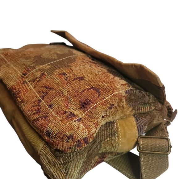 Fossil Brown and Tan Messenger Bag with Adjustable Strap - Picture 4 of 15